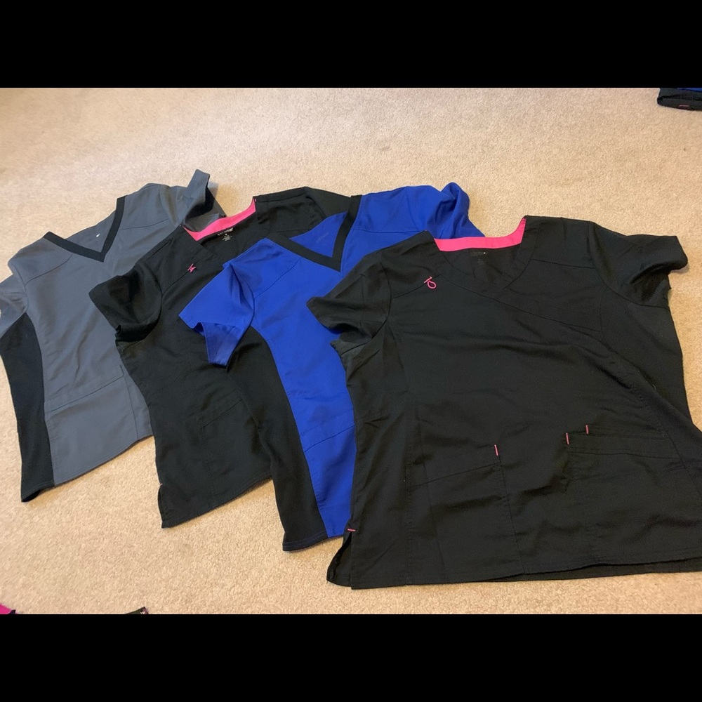 Scrub Star scrub tops, size XL